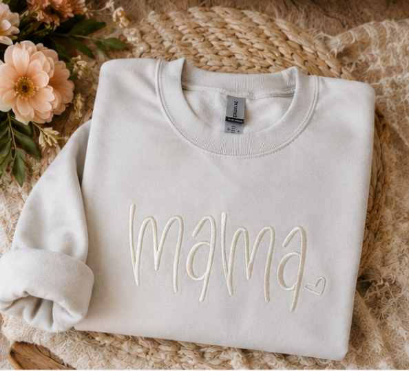 Mama Embroidered Crewneck