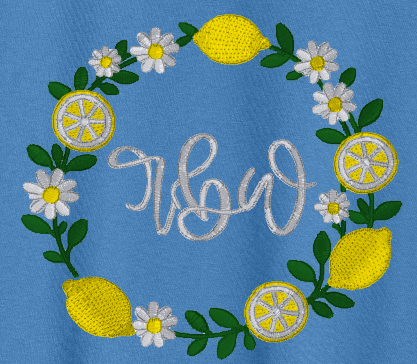 Lemon Blossom Embroidered T-shirt