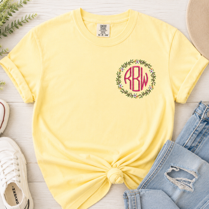 Wildflower Monogram Tee
